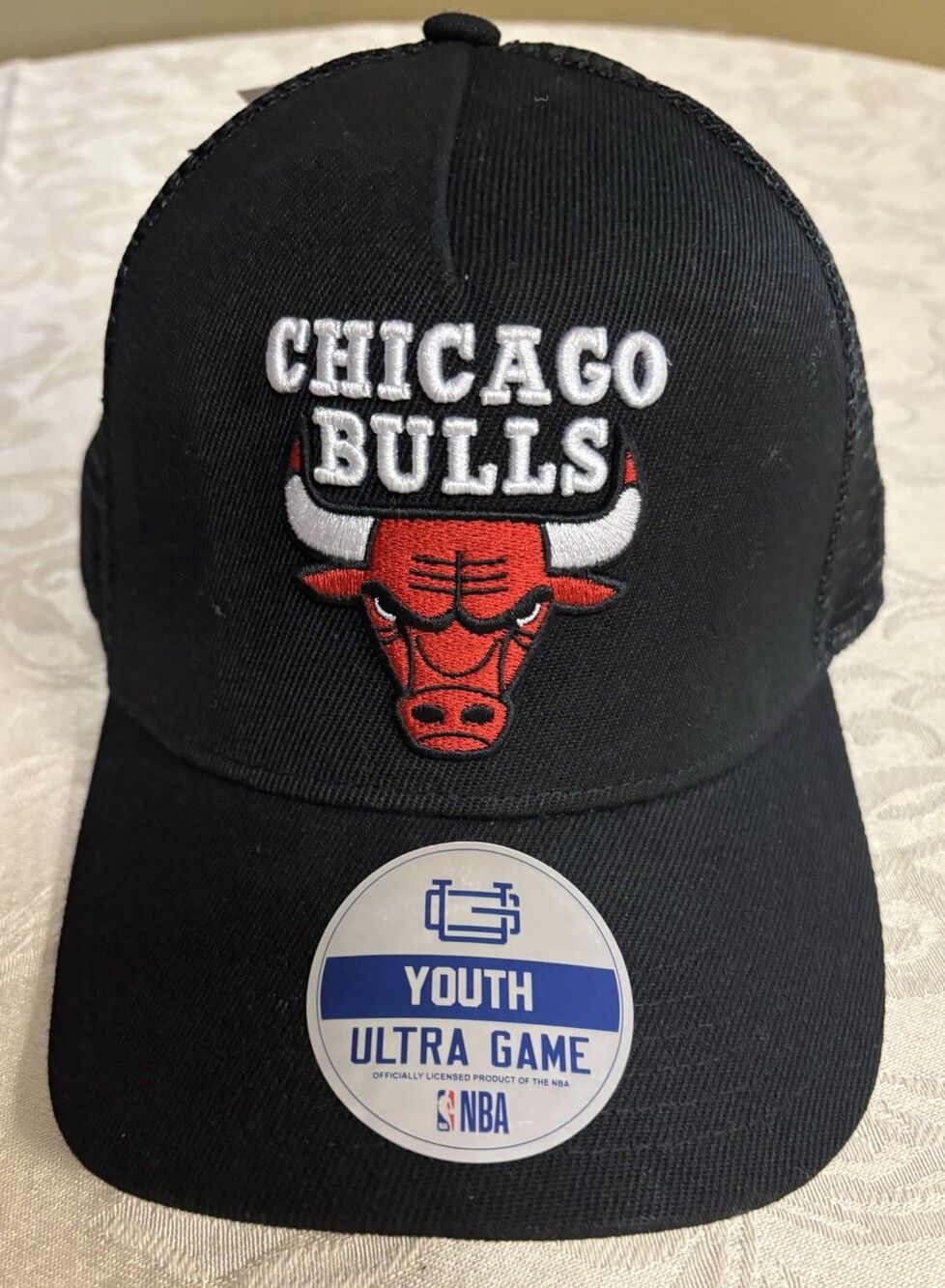 NBA Chicago Bulls Ultra Game Youth  Snapback Adjustable Hat Cap Black NWT